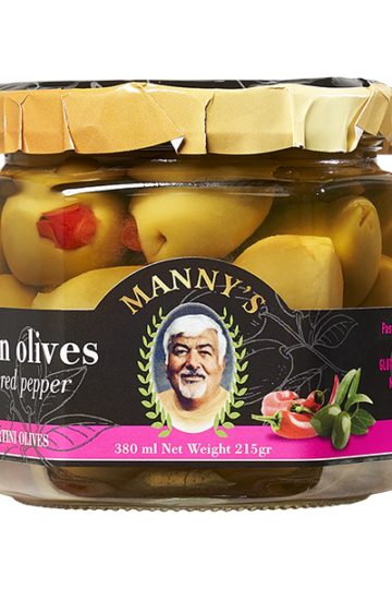 Manny's Olives With Red Peppers