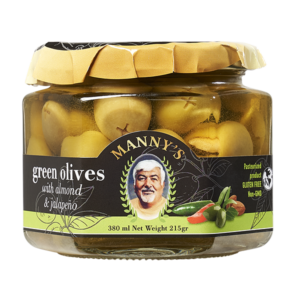 Manny's Green Olive With Almond and Jalapeno