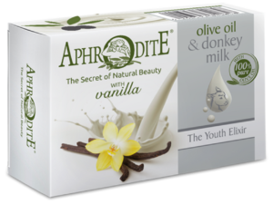 Aphrodite Pure Greek Olive Oil Soap with Donkey Milk With Vanilla